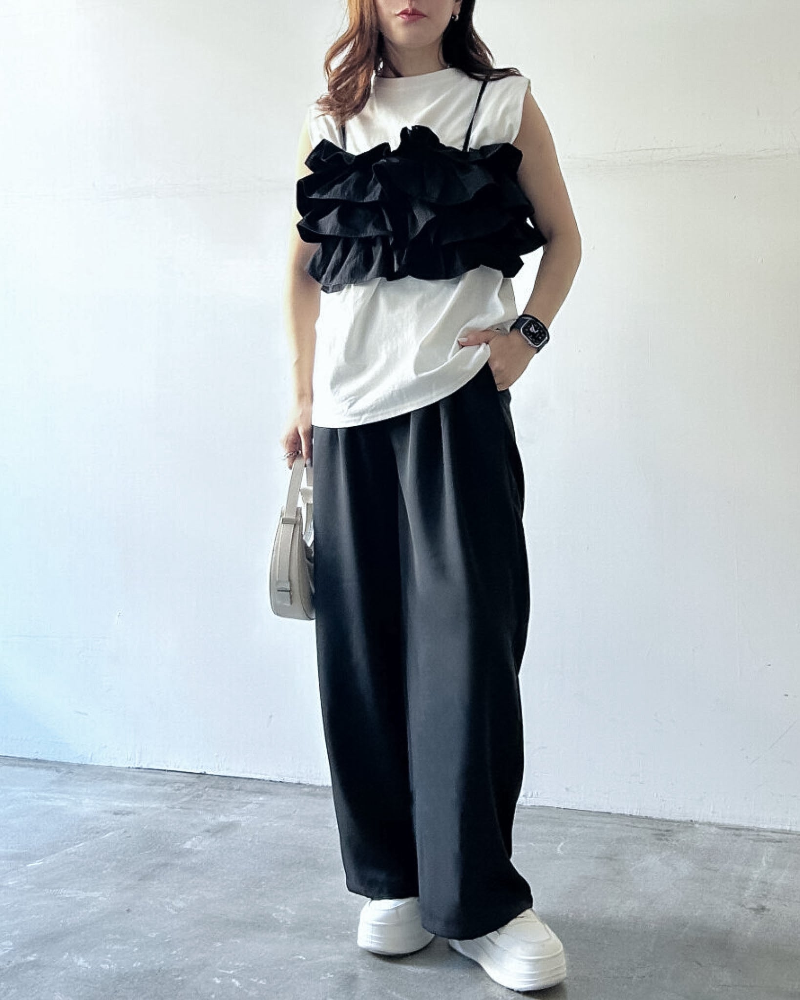Layered Ruffle Cami Top