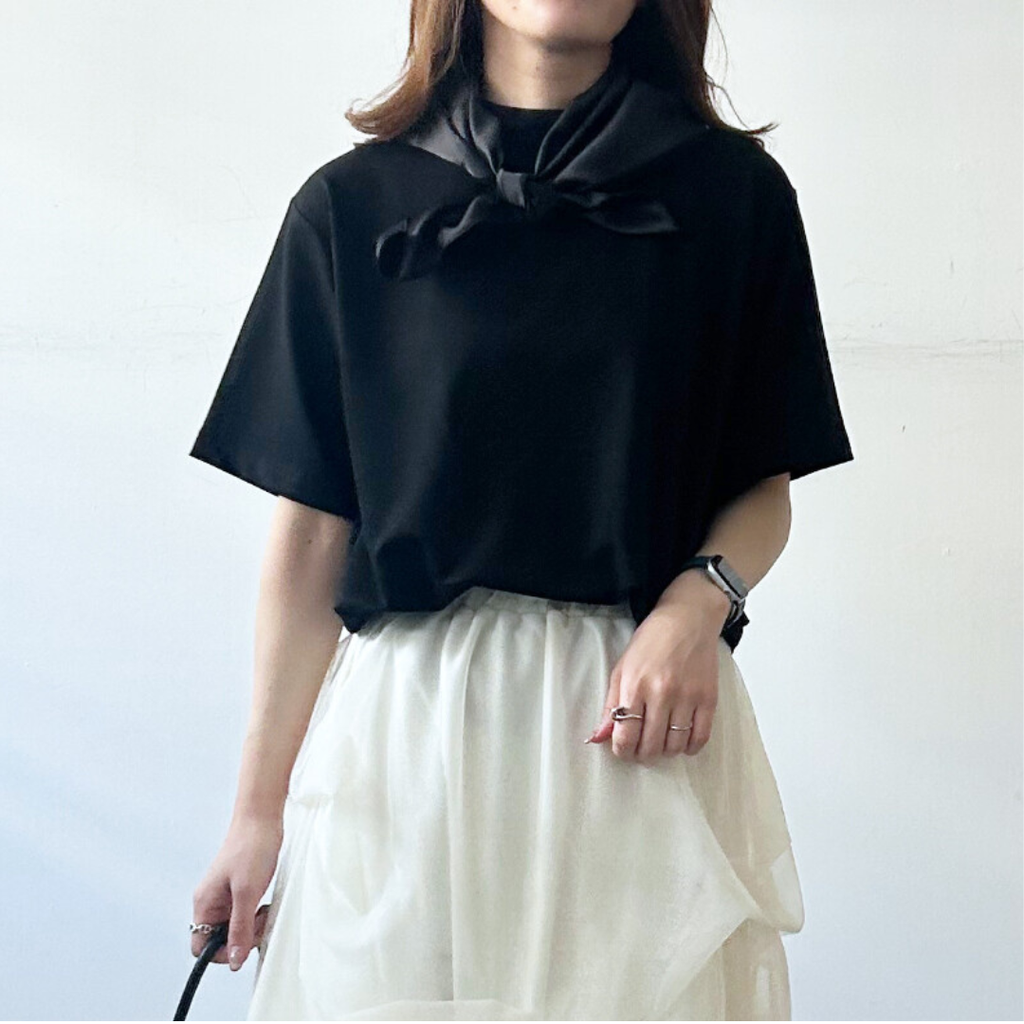 Satin Scarf Tee