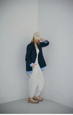 Layered Stripe Blazer Set