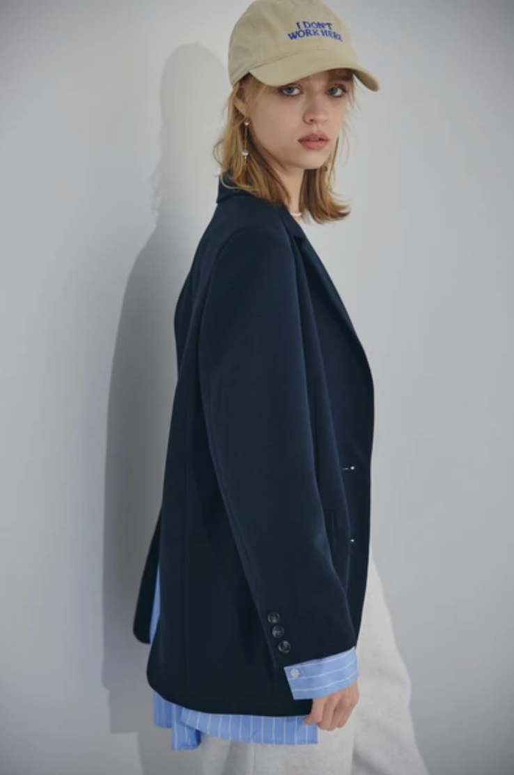 Layered Stripe Blazer Set