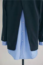 Layered Stripe Blazer Set