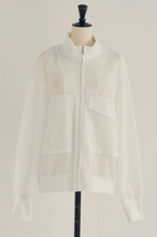 Mesh Zip Blouson