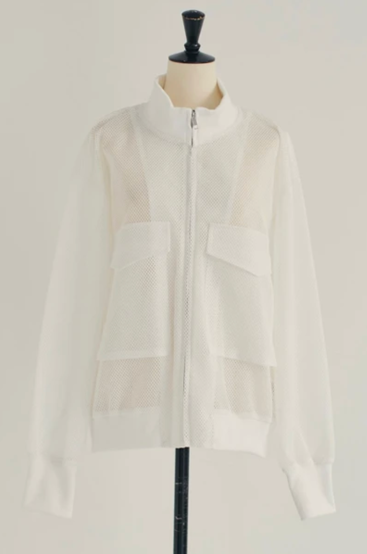 Mesh Zip Blouson