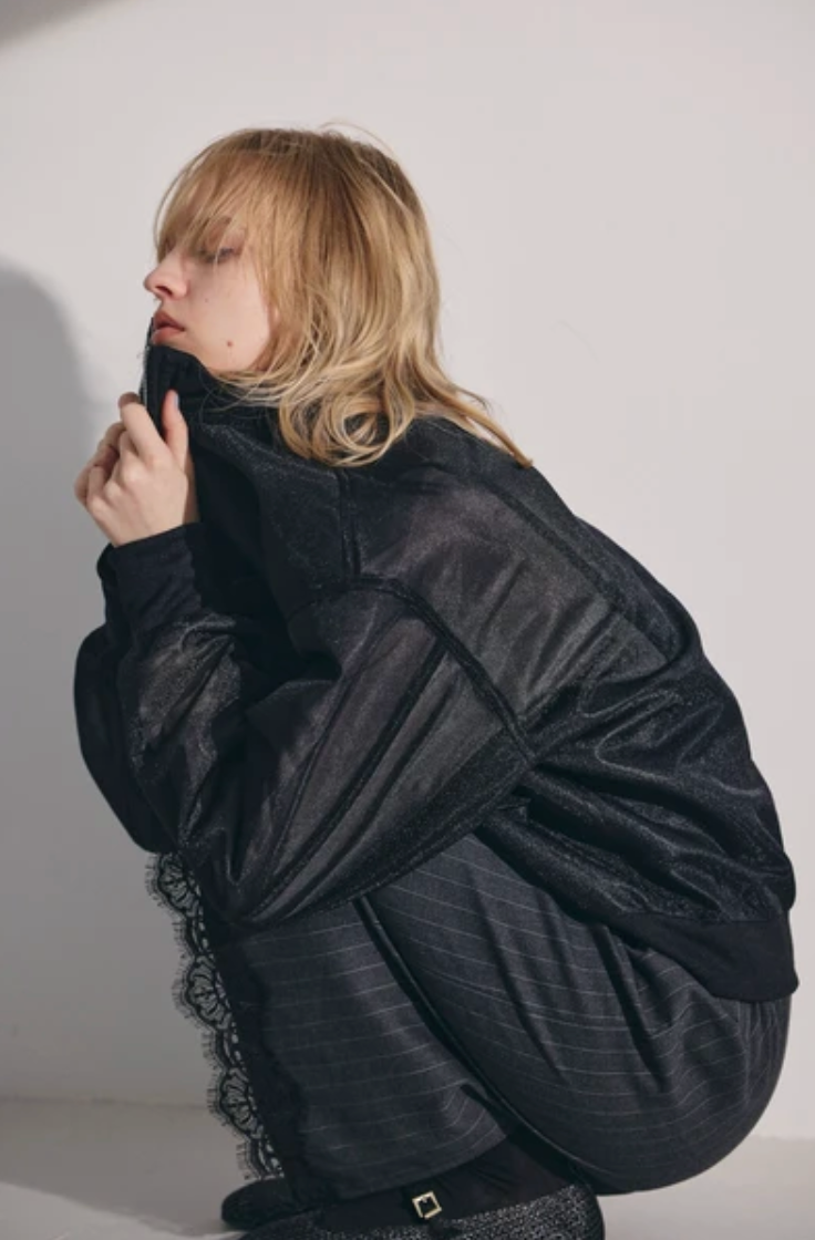 Mesh Zip Blouson