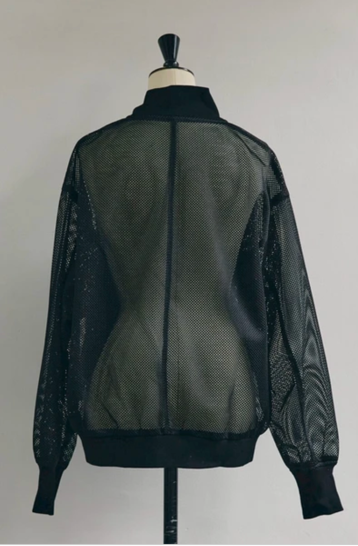 Mesh Zip Blouson