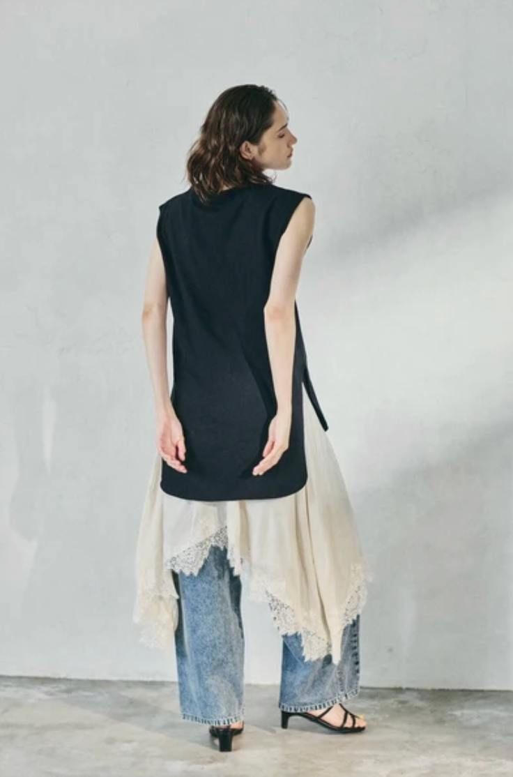 French Sleeve Long Tank