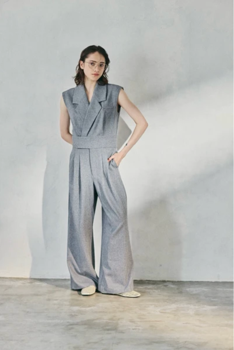 Tailored Wrap Jumpsuit