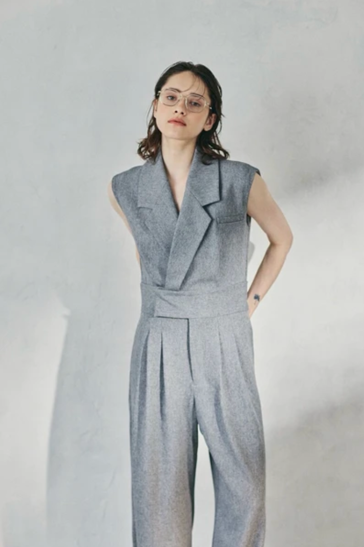Tailored Wrap Jumpsuit
