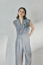 Tailored Wrap Jumpsuit
