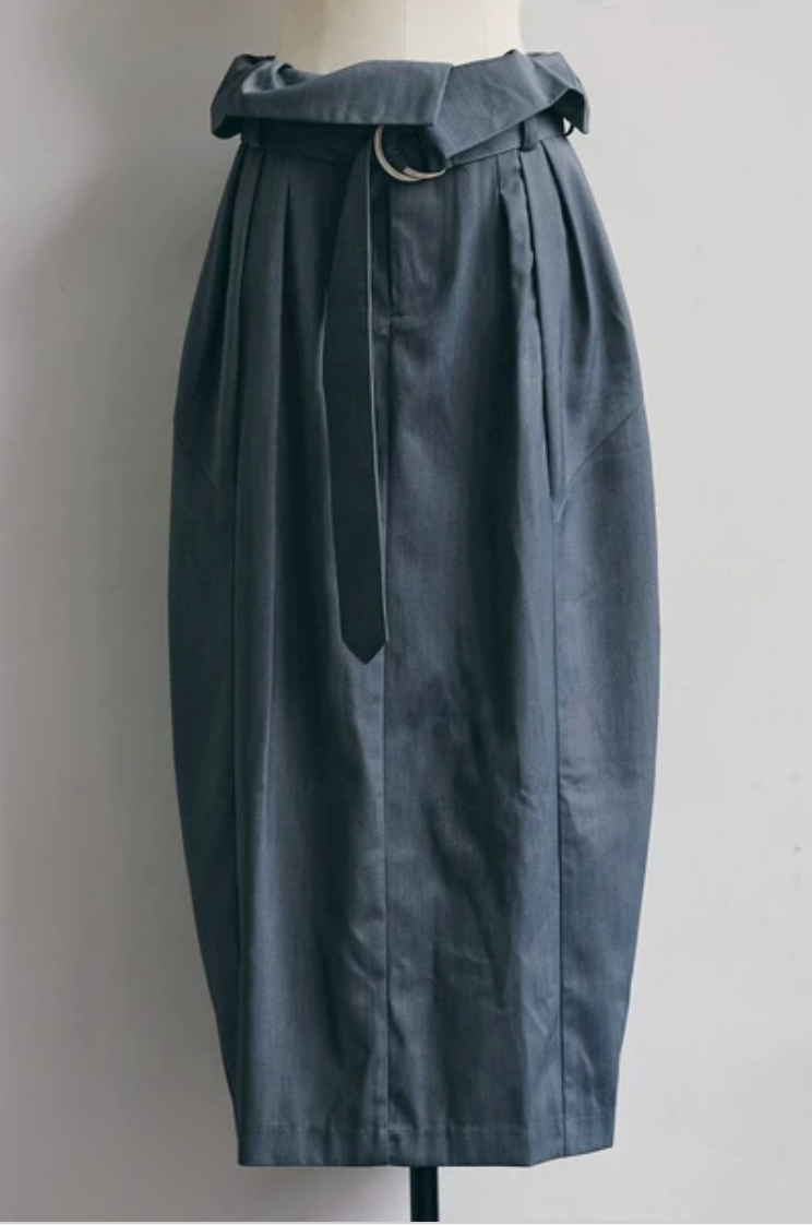 Adjustable Wrap Cocoon Maxi Skirt
