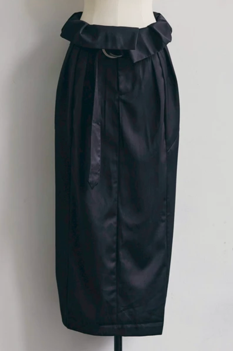 Adjustable Wrap Cocoon Maxi Skirt