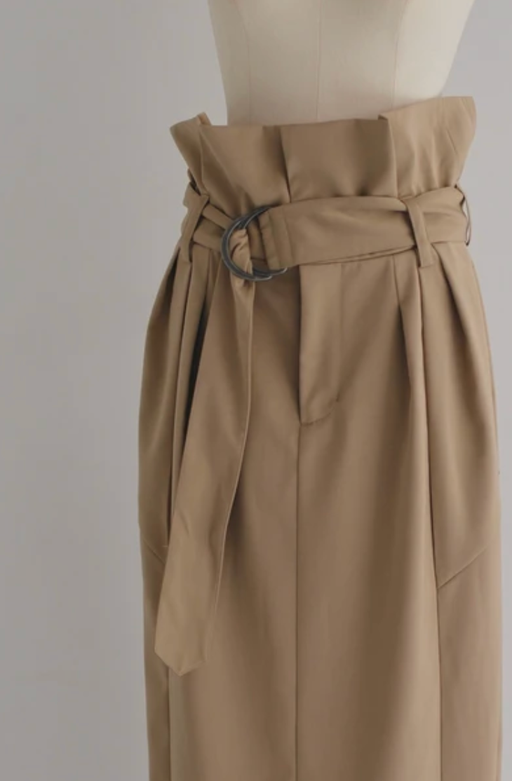 Adjustable Wrap Cocoon Maxi Skirt