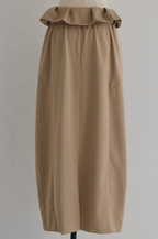 Adjustable Wrap Cocoon Maxi Skirt
