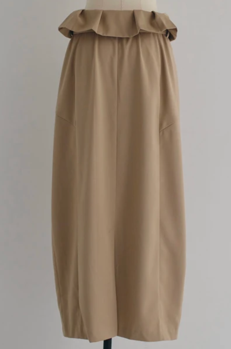 Adjustable Wrap Cocoon Maxi Skirt