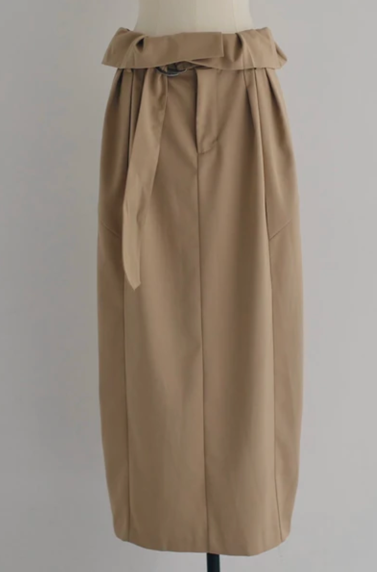 Adjustable Wrap Cocoon Maxi Skirt