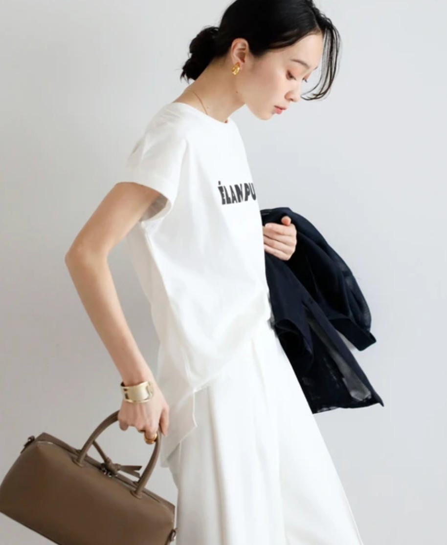 ÉLAN PUR French Sleeve Logo Tee