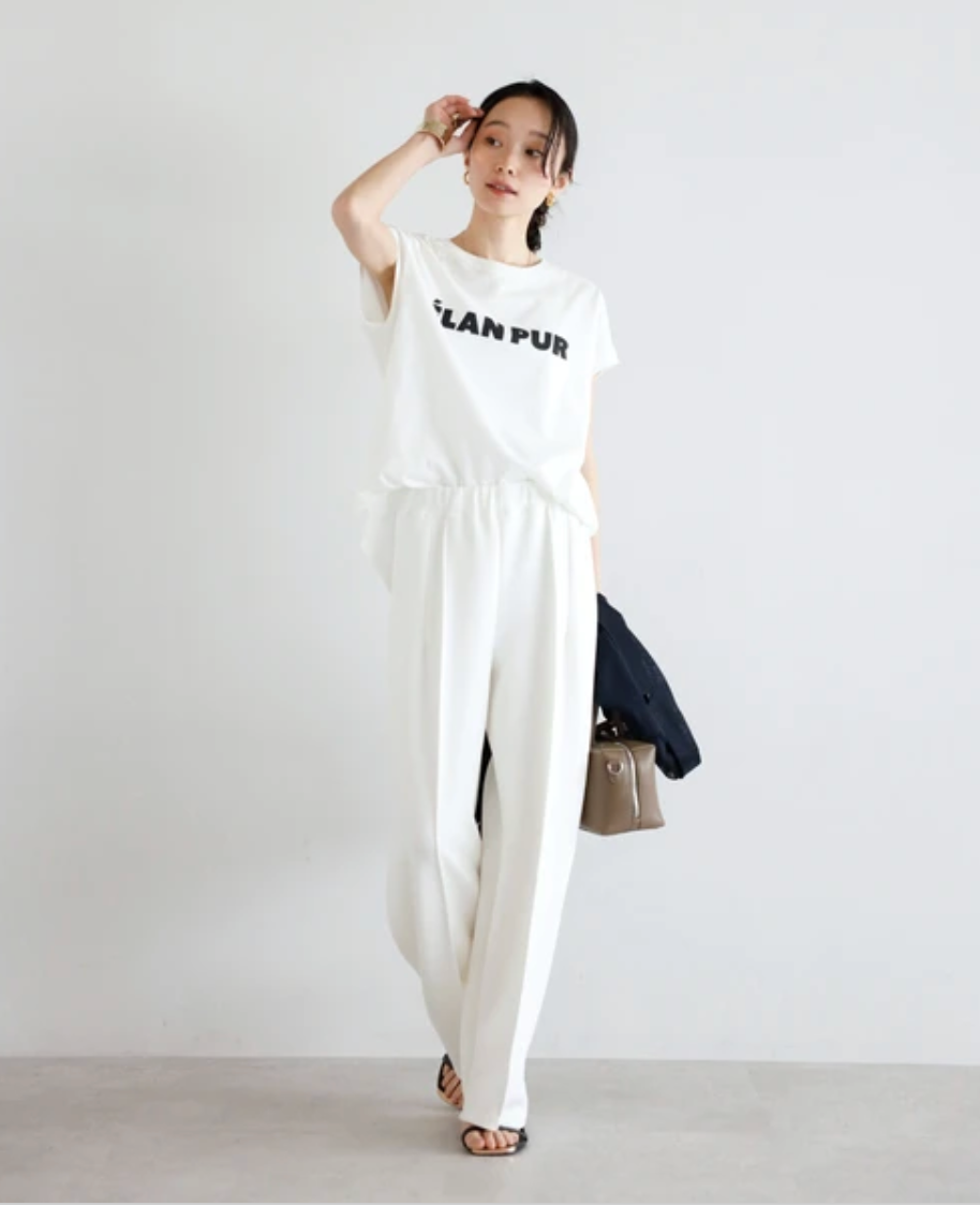 ÉLAN PUR French Sleeve Logo Tee