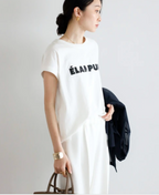 ÉLAN PUR French Sleeve Logo Tee