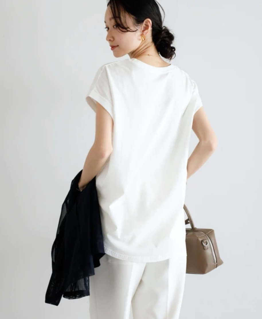 ÉLAN PUR French Sleeve Logo Tee