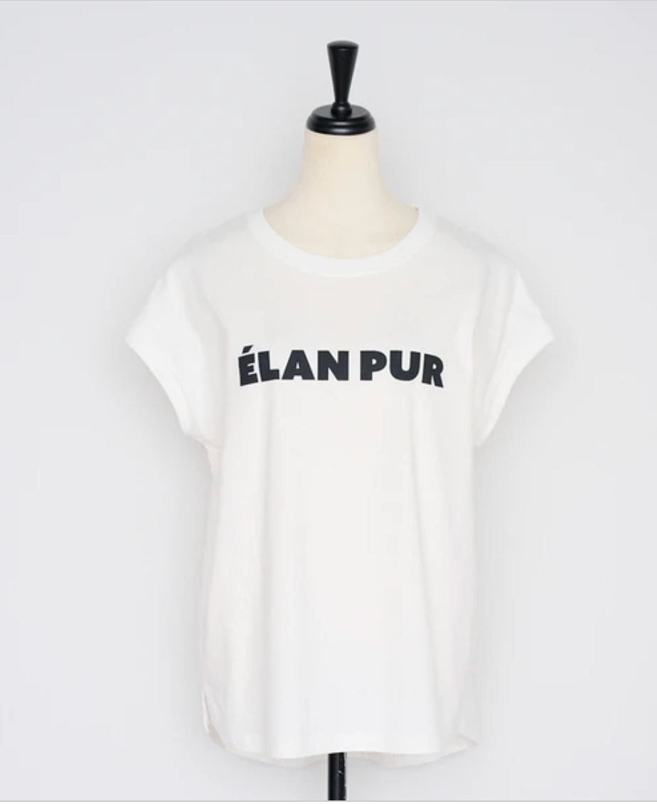 ÉLAN PUR French Sleeve Logo Tee