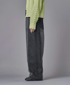 Colour Block Wide Leg Denim