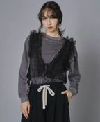 Tulle Frill Vest