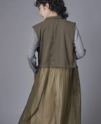 Sheer Layer Vest Dress