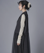 Sheer Layer Vest Dress