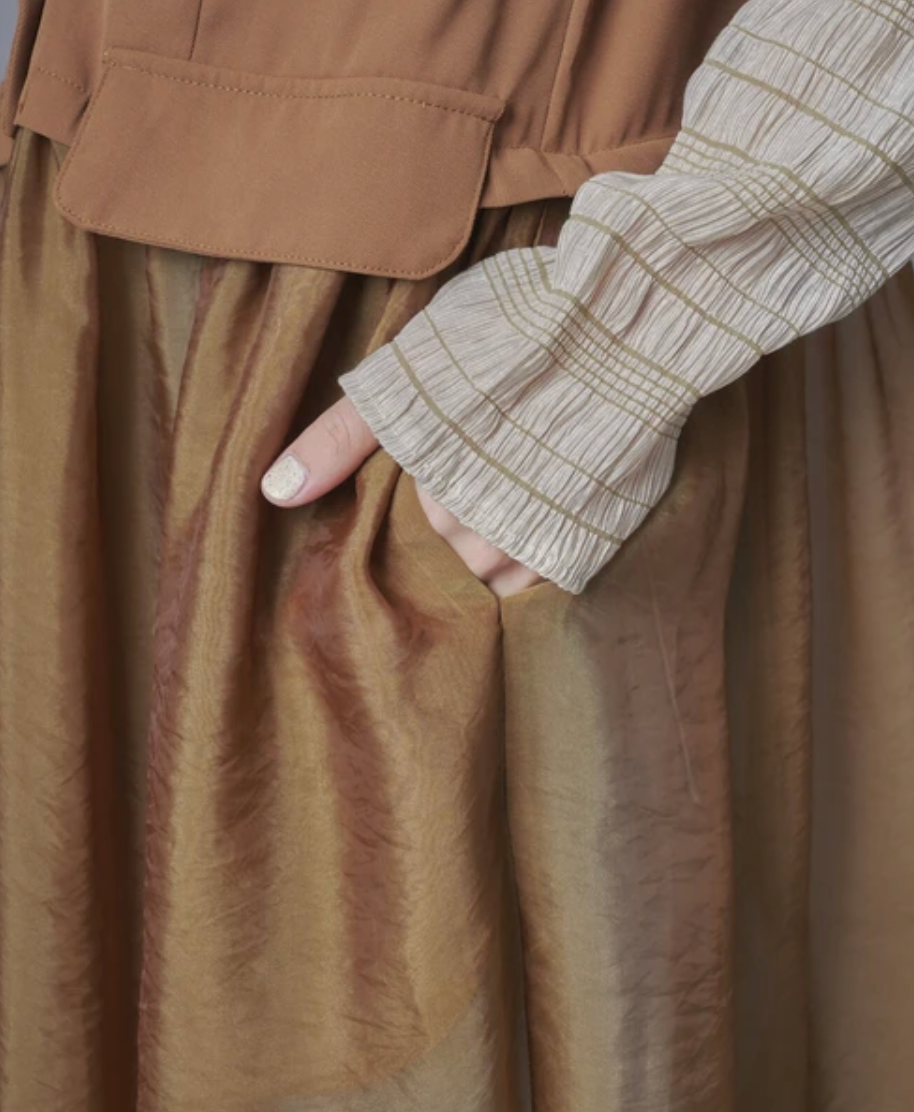 Sheer Layer Vest Dress