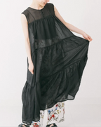 Reversible Tiered Gauze Dress