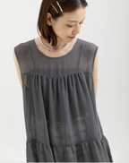 Reversible Tiered Gauze Dress