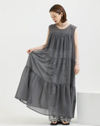 Reversible Tiered Gauze Dress