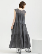 Reversible Tiered Gauze Dress