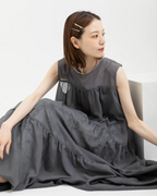 Reversible Tiered Gauze Dress