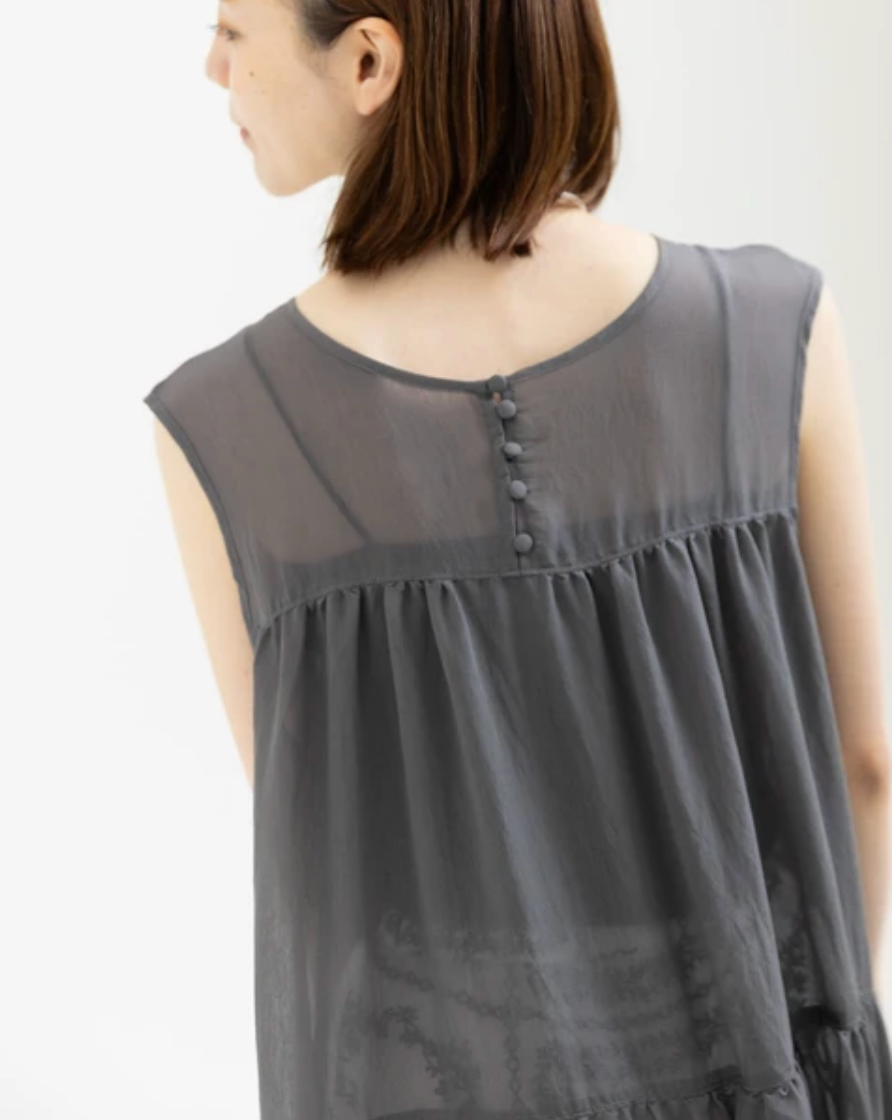 Reversible Tiered Gauze Dress