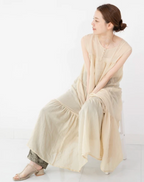 Reversible Tiered Gauze Dress