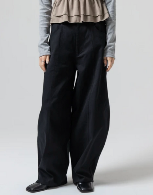 Balloon Silhouette Wide-Leg Pants M.Mood Minimal
