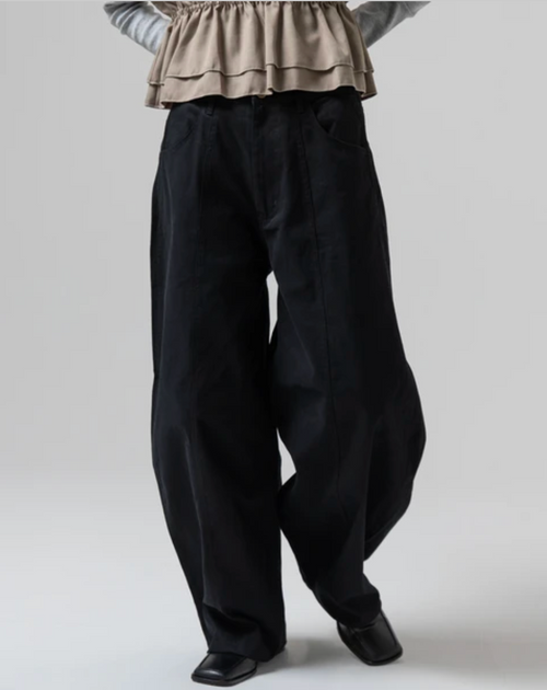 Balloon Silhouette Wide-Leg Pants M.Mood Minimal