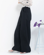Balloon Silhouette Wide-Leg Pants