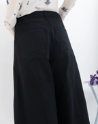 Balloon Silhouette Wide-Leg Pants