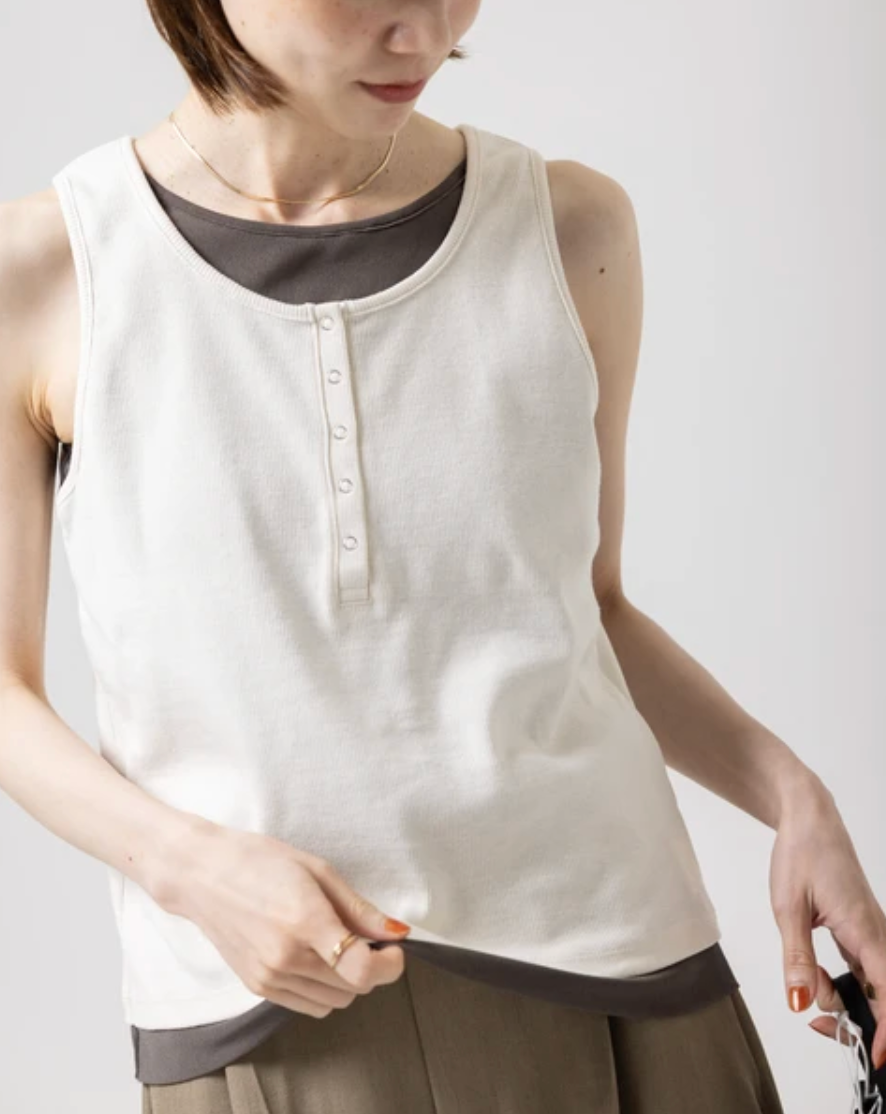 Layered Henley Tank