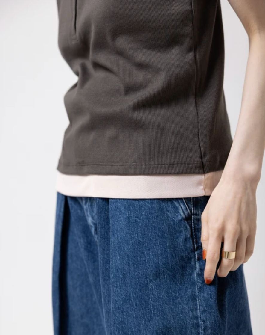 Layered Henley Tank