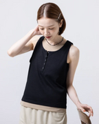 Layered Henley Tank