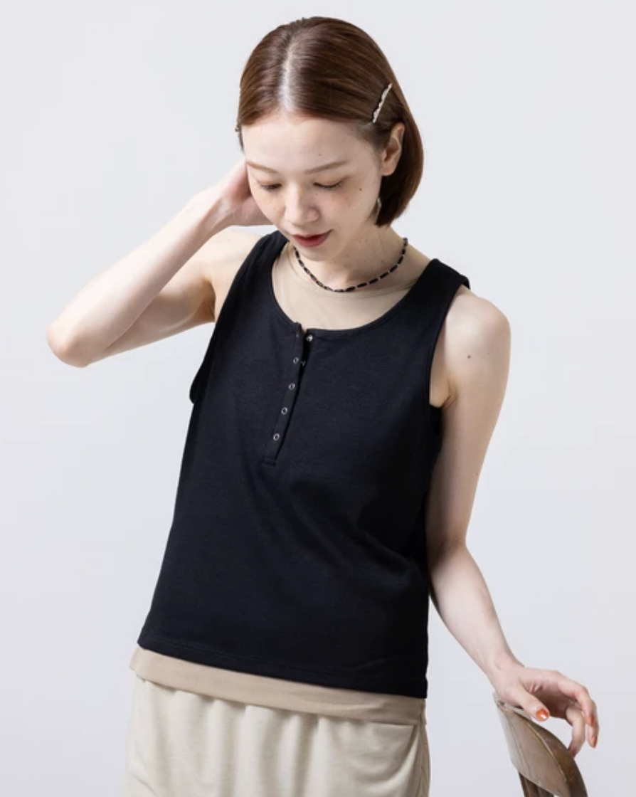 Layered Henley Tank