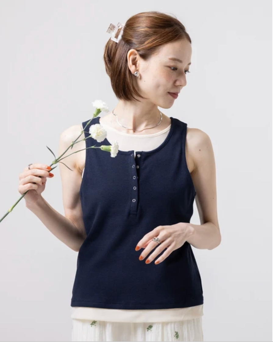 Layered Henley Tank