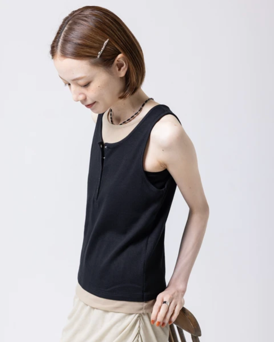 Layered Henley Tank