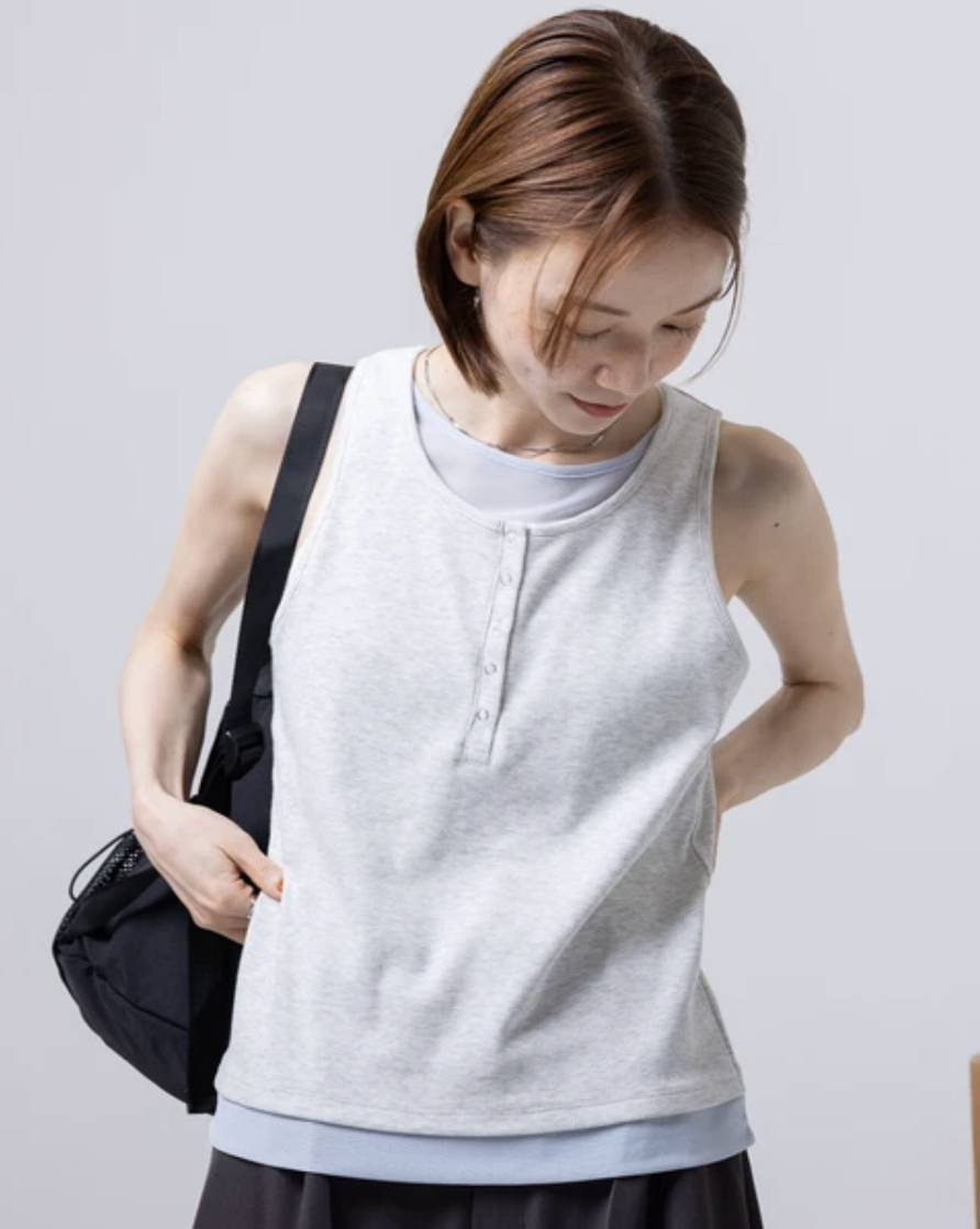 Layered Henley Tank