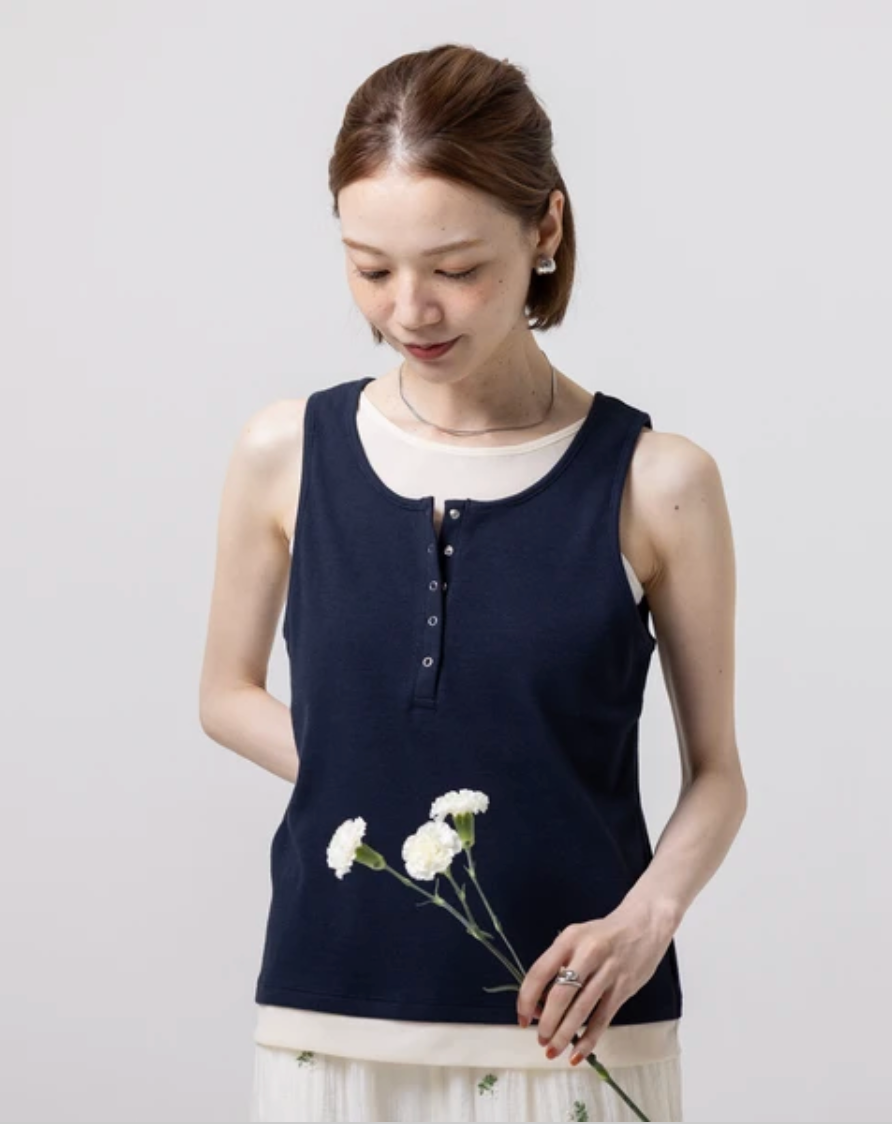 Layered Henley Tank