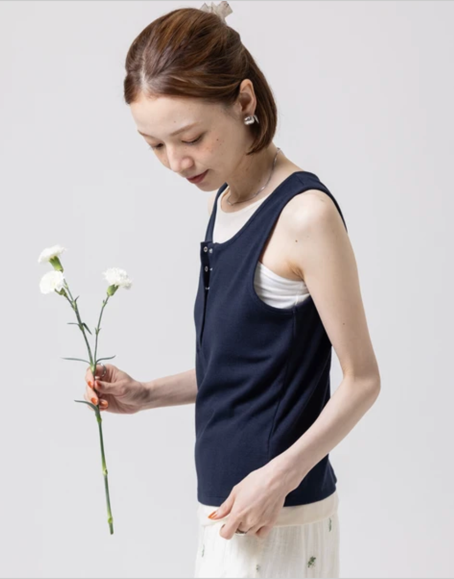 Layered Henley Tank