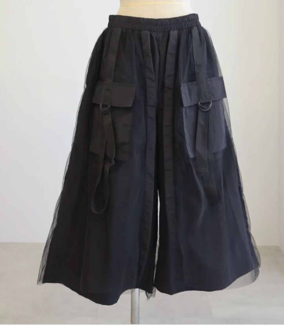 Mesh Skirt Culottes